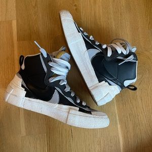 Nike X Sacai blazer sneakers US6 legend blue